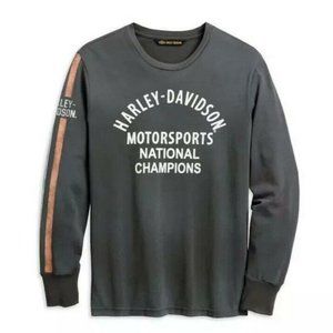 Harley-Davidson Mens Motorsports Sleeve Stripe L/S